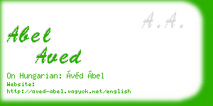 abel aved business card